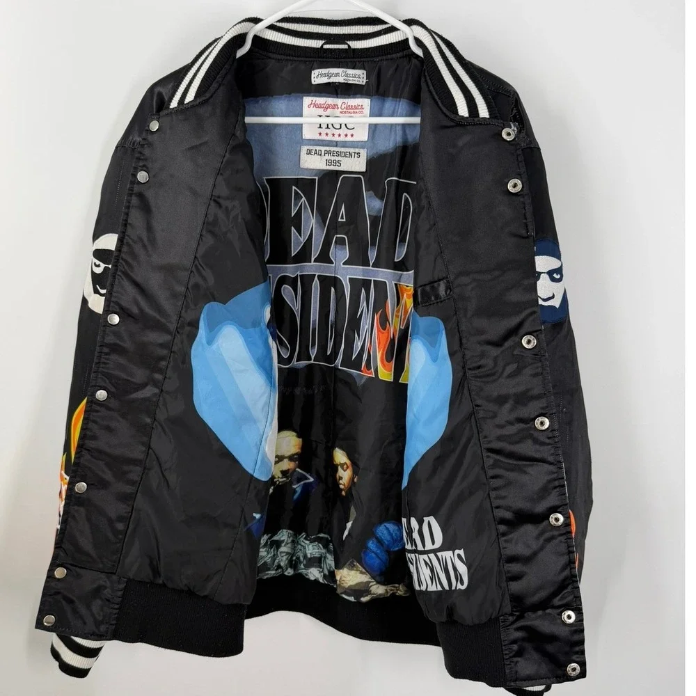 Hodgdon Classics Dead Presidents 1995 Double Sided Movie AOP Jacket Men's Size L